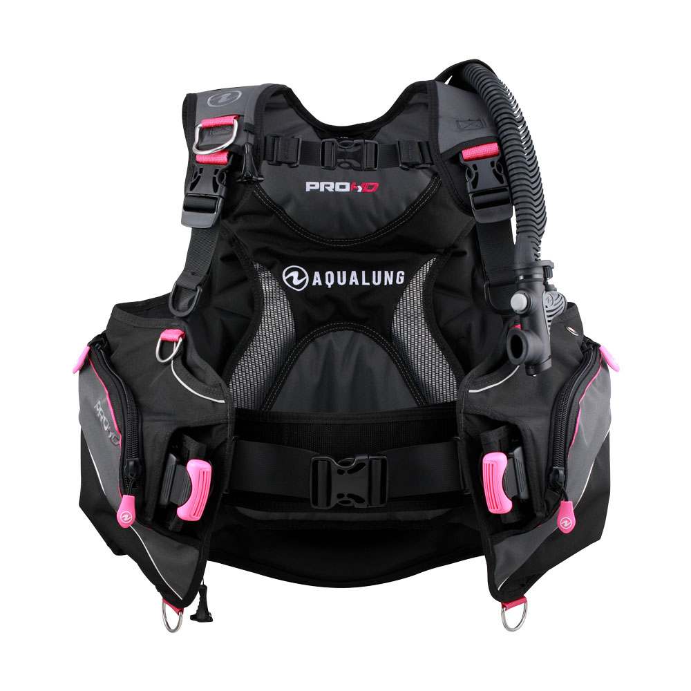 Aqualung Pro HD Women เสื้อแจ็กเก็ตดําน้ํา BCD สำหรับผู้หญิง พร้อมระบบ SureLock II วัสดุ ResisteK ที