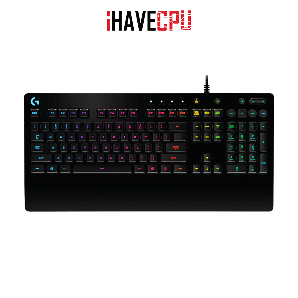iHAVECPU KEYBOARD (คีย์บอร์ด) LOGITECH G213 PRODIGY (MEMBRANE) (RGB LED) (EN/TH)