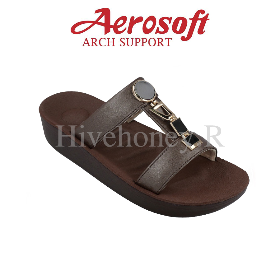 ☁️FW8384☁️ รองเท้าแตะเพื่อสุขภาพ aerosoft arch support(แอโร่ซอฟ) ราคา ถูกที่สุด ดีลบีเคเค แกลเลอรีภาพที่ 3