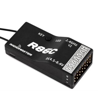 RadioMaster R86C 2.4GHz 6CH Over 1KM PWM SBUS Nano Receiver Compatible FrSky D8 Support Return RSSI for RC Drone