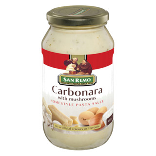 ซานรีโม ซอสคาโบนาร่า 480 กรัม - Pasta Sauce Carbonara 480g San Remo brand