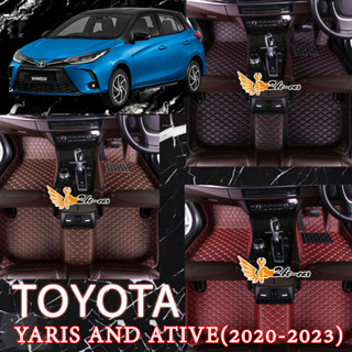 2Be-car พรมปูรถยนต์ 6D โตโยต้า Toyota Yaris and Ative (2020-2023) รับประกันสินค้า1ปี