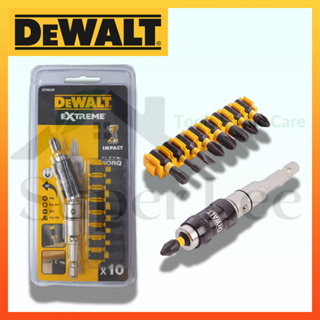 DeWALT รุ่น DT70518T ดอกไขควง ดอกสว่าน ดอกสว่านไขควง ดอกขันสกรู หัวจับดอก หัวต่อ 10 ตัว/ชุด