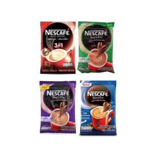 NESCAFE Blend &amp; Brew 3in1 เนสกาแฟ เบลนด์แอนด์บรู ทุกสูตร แพ็ค 9 ซอง