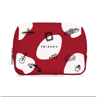 กระเป๋าolay  Limited Edition Olay x FRIENDS Cosmetic pouch สีแดง ของใหม่ ของแท้