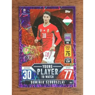 การ์ดฟุตบอล PURPLE FOIL CARD NO.1-19 ( MATCH ATTAX 101 THE ROAD TO UEFA NATIONS LEAGUE FINAL 2022 )