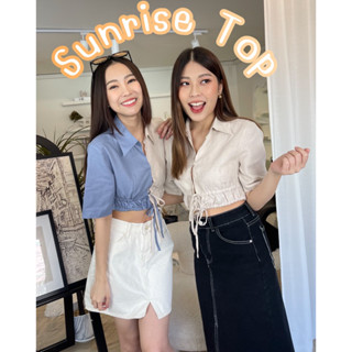 Sunrise crop shirt🌤️ มาใหม่ครอปผูกโบว์สุดคิ้วววว