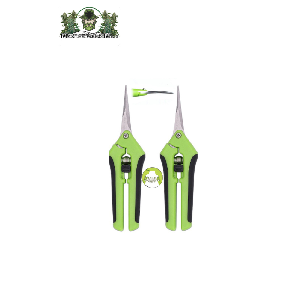 (ส่งเร็ว)กรรไกรทริมใบสมุนไพร ตัดแต่งกิ่ง trimming OG 420 ปลายโค้ง