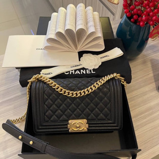 Chanel boy  Grad original  Size 25Cm   free box set หนังเเท้