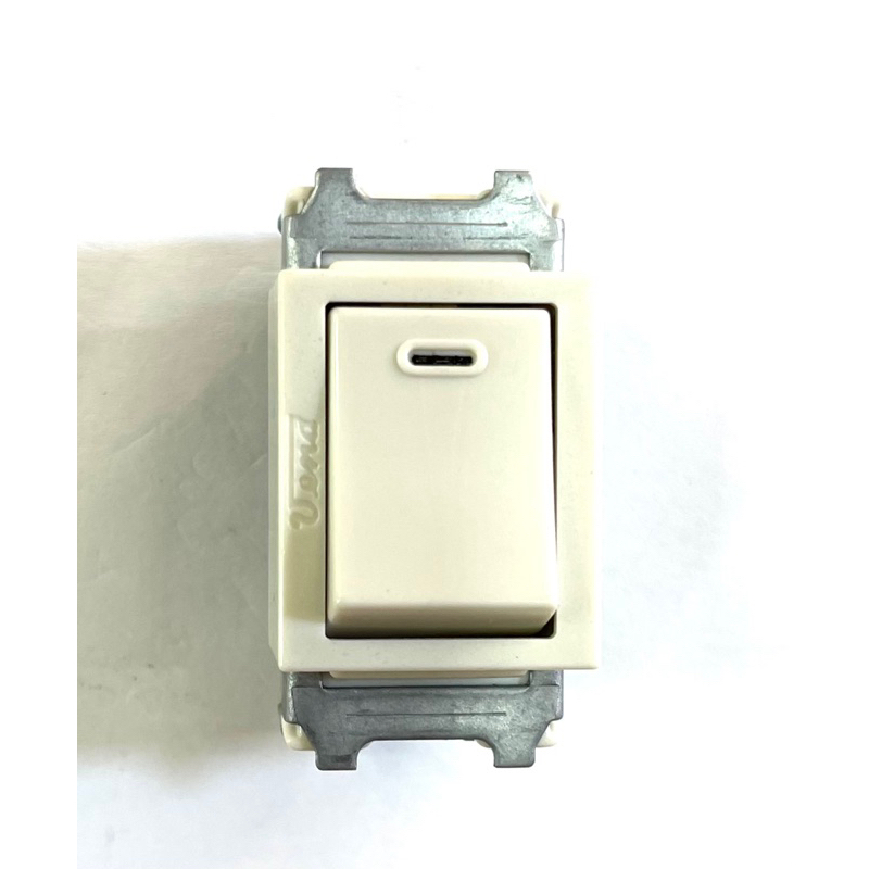 สวิตช์เมจิรุ่นเก่า 1 ทาง ยี่ห้อVENA 10A 250V รุ่น:MS1021