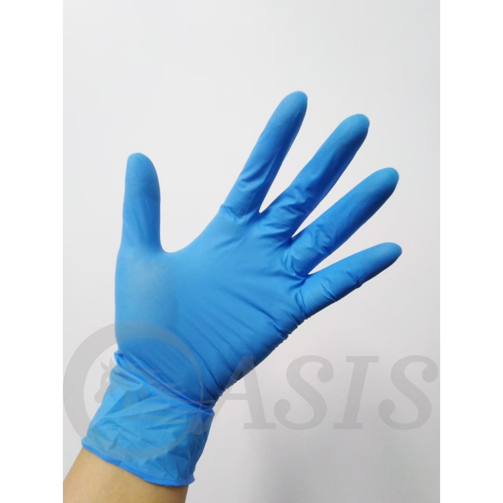 ถุงมือไนไตรไม่มีแป้ง (Nitrile Gloves) มีครบทุกทุกไซส์ S , M , L , XL ราคาส่งตั้งเเต่แพคสินค้าพร้อมส่ง