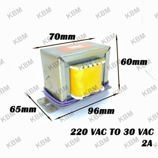 Transformerหม้อแปลงไฟฟ้า Input 220VAC Output 30VAC 30-0-30VAC 38VAC 38-0-38VAC 40VAC 40-0-40VAC 2A