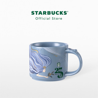 Starbucks 25TH Anniversary Blue Siren 12oz. แก้วน้ำสตาร์บัคส์เซรามิก ขนาด 12ออนซ์ A9001264