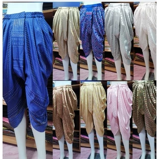 โจงสำเร็จรูป​ ซิปหน้าติดตะขอเอวยางยืด​ คละสี​คละลาย