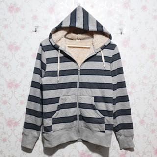 GU Plle Lined Hoodie Jacket เสื้อกันหนาวแขนยาวบุขน เสื้อฮู้ดบุขน ไซด์ S ชาย