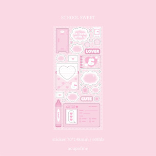school sweet sticker สติกเกอร์ไดคัท