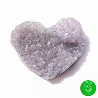 Agate Drusy Quartz Cluster/Agate Geode Heart ผลึกอาเกตทรงหัวใจ