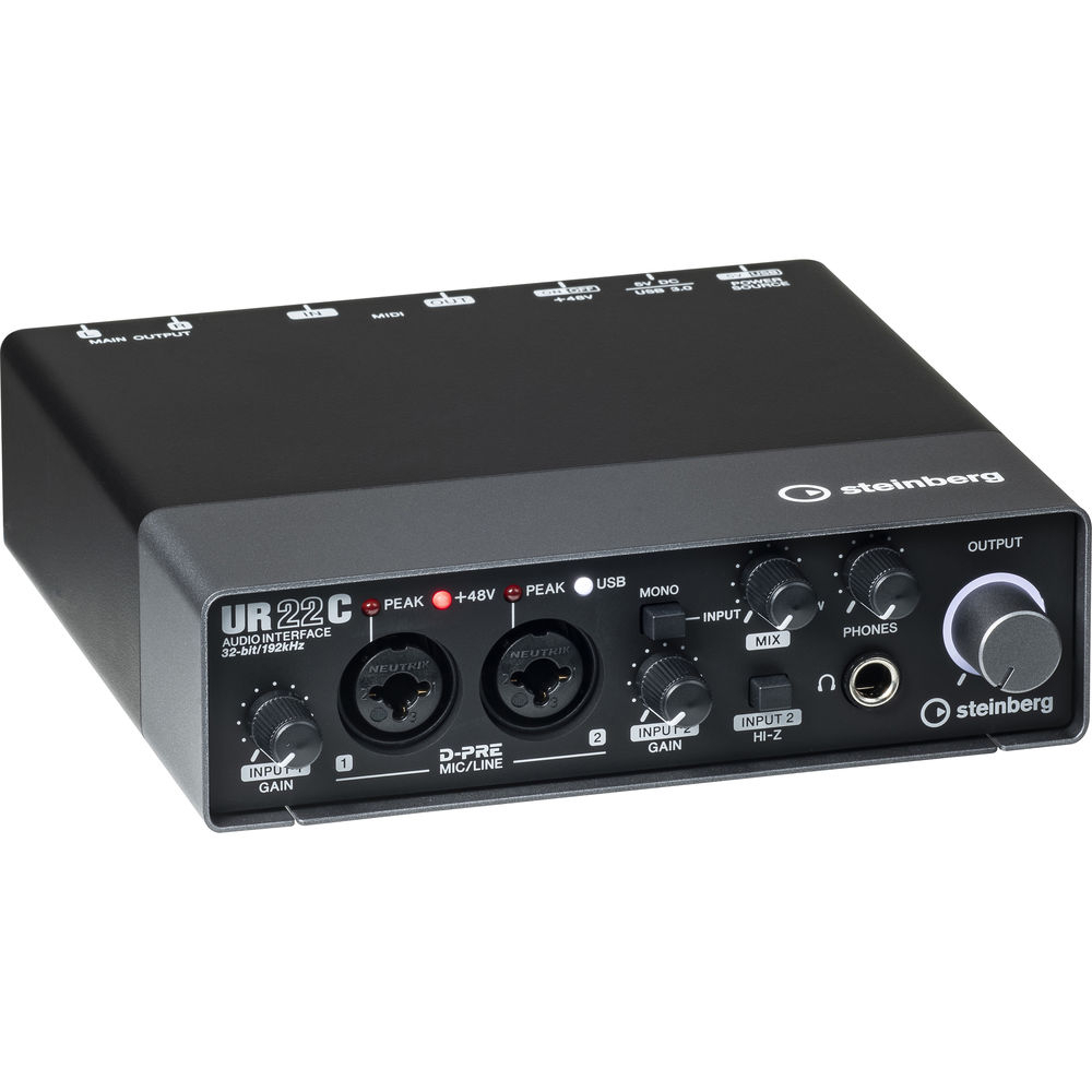 Steinberg UR22C *ของแท้รับประกัน 1ปี* ออดิโออินเตอร์เฟส 2 X 2 USB 3.0 audio interface ฟรี!! สาย USB,