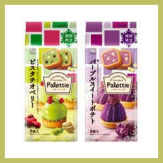 Fujiya Purple Sweet Potato And Pistachio Berry คุกกี้สีสันสดใส 80g