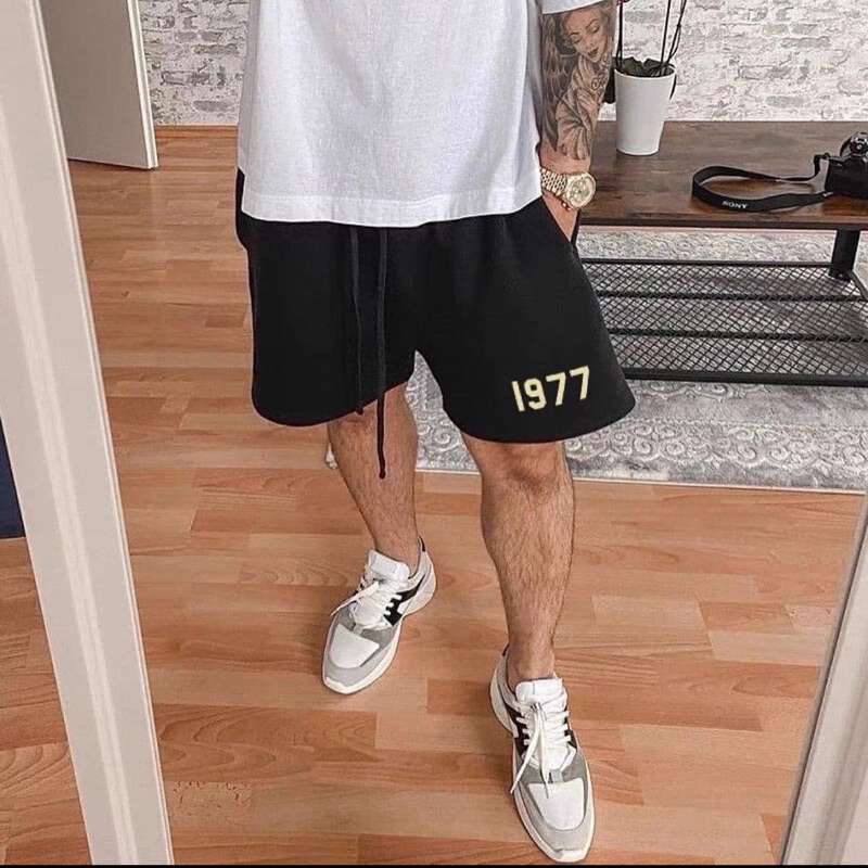 กางเกงขาสั้นผู้ชาย 1977 fog fear of god มินิมอล สตรีท y2k