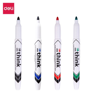 ปากกาไวท์บอร์ด ปากกาสีเขียนไวท์บอร์ด ปากกาไวท์บอร์ดหลากสี ลบออกง่าย กลิ่นไม่ฉุน เช็ดง่าย 4 สี 6 แท่ง ต่อสี MCMT