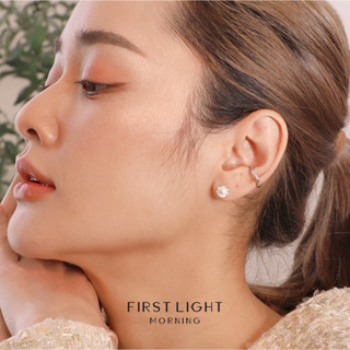 First Light Morning : Daisy Earrings ต่างหู Silver 92.5 ต่างหูดอกเดซี่ ต่างหูแป้น