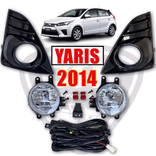 950 ยกชุดไฟสปอร์ตไลท์/ไฟตัดหมอก TOYOTA YARIS(ยาริส)2014-2016 ฝาครอบดำ ทรงห้างอย่างดี