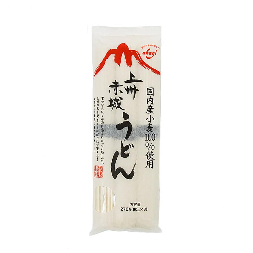 Akagi Dried Udon Noodles 270g AKAGI โจชุ อะคากิ อุด้ง 270g AKAGI SHOKUHIN Joshu Akagi Udon 270g เส้น