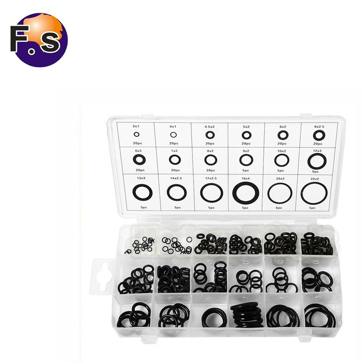 FS MT O-ring ยางโอริง อเนกประสงค์ คุณภาพสูง 18 ขนาด 225 ชิ้น พร้อมกล่องพลาสติก