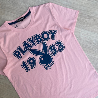 Playboy &lt;&lt;Sales  Play Boy&gt;&gt;&lt;&lt; เพลย์บอย&gt;&gt; เสื้อยืดคอกลมชายแขนสั้น โพสต์นี้ งานหลุดคิวซี งานตำหนิไม่หนัก งานลดราคาคร่า