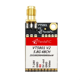 [VTX] PandaRC VT5801 v2 VT5805 วิดีโอ FPV เครื่องส่งสัญญาณ 5.8G 48CH 25/100/200/400/600mW switchable