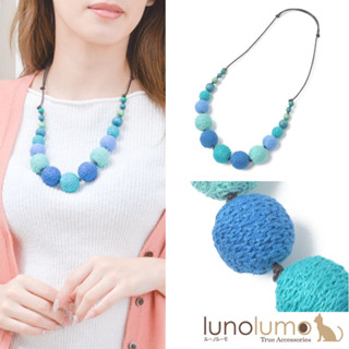 ของใหม่พร้อมป้าย สร้อยคอ แบบ ปอมปอม ลูกตุ้ม lunolumo japan