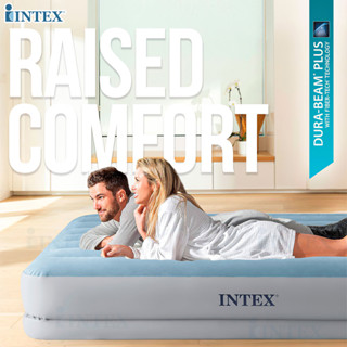 INTEX ที่นอน ที่นอนเป่าลม DURA-BEAM PLUS PRESTIGE AIRBED W/FASTFILL USB PUMP