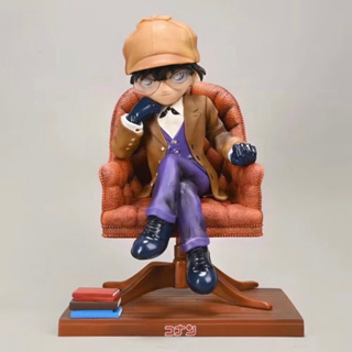 โคนัน Detective Conan on Luxury Chair PVC Statue Model 20 cm