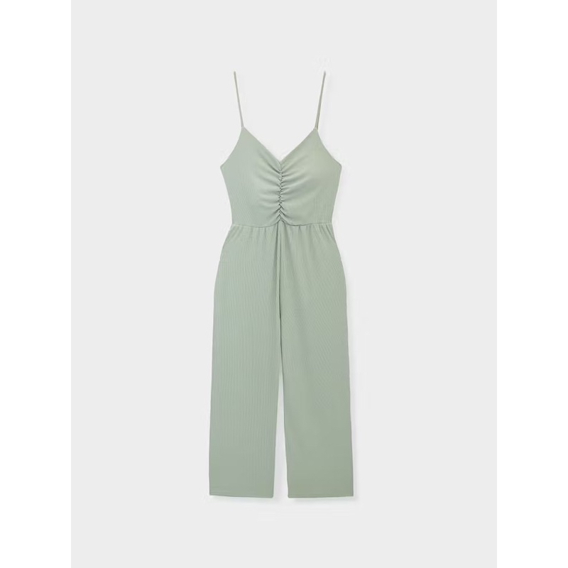 Pomelo Rib Ruched Jumpsuit