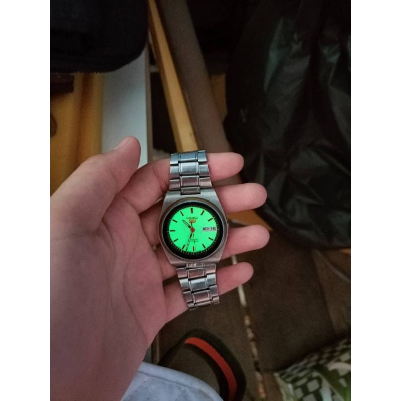 นาฬิกาออโต้เมติกSeiko5เดินดี/งานญี่ปุ่น/มือสอง