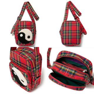 Cactus Plant Flea Market CHECK ADVENTURE BAG CPFM Red Plaid Yin Yang Tartan