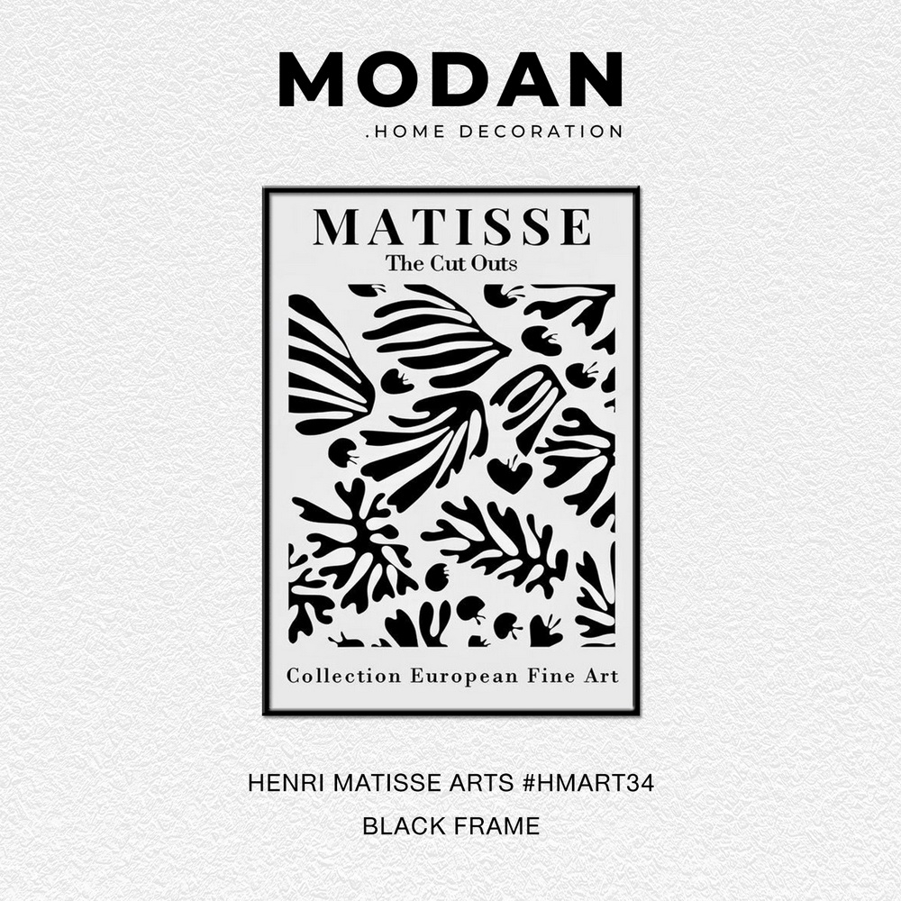 ⚡ พร้อมจำหน่าย ⚡ MODAN ภาพตกแต่งบ้านสไตล์โมเดิร์น HENRI MATISSE ART รหัส HMART34