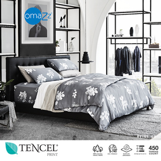 Omazz ผ้าปู 3.5ฟุต 1ชิ้น รุ่น TENCEL PRINT รหัส REINE 04