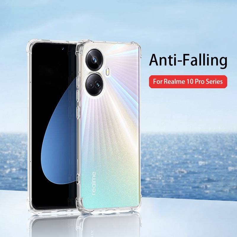 Realme 10T 5G/Realme 10Pro(พร้อมส่งในไทย)เคสTPUใสกันกระแทกแบบคลุมกล้องRealme 10 Pro Plus/Realme10Pro