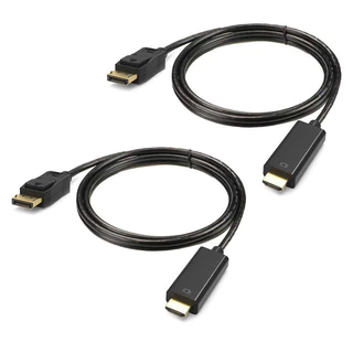 (ส่งไวจากไทย) สายแปลง DisplayPort to HDMI 4K 2K ความละเอียดสูง มีรับประกัน
