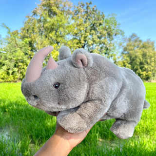 [ชิ้นนีส่งปณ.ไทยเท่านั้น] ตุ๊กตาแรด แรดเทา แรดสีเทา Rhinoceros Plush, Stuffed Animal, Plush Toy Rhinoceros ตุ๊กตาสัตว์เ