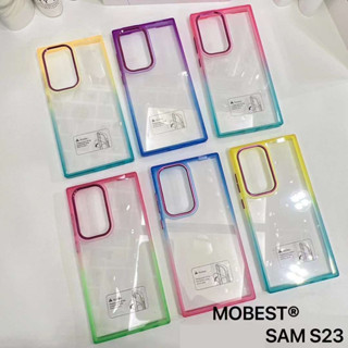 Case Samsung  S23 Ultra / S23 Plus  / S23  Mobest  Two Tone  เคสหลังใส ขอบสี ทูโทน ( THพร้อมส่ง ในไทย )