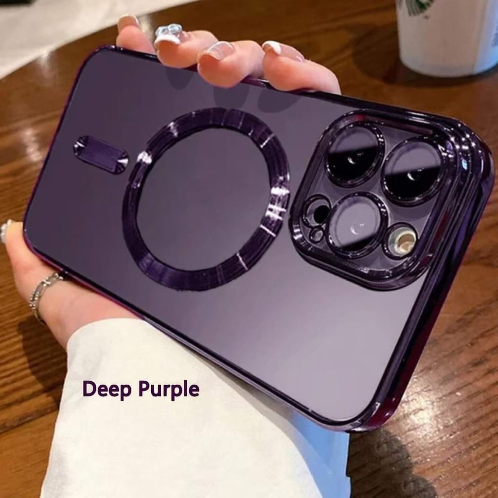 เคสนิ่มชุบไฟฟ้า Magnetic Case For iPhone 17 Pro Max 16 Pro 15Plus 15 เคสไอโฟน เคสกันกระแทก
