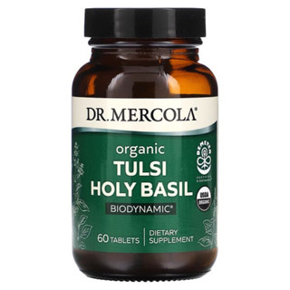 New Dr. Mercola, Organic Tulsi Holy Basil, 60 Tablets