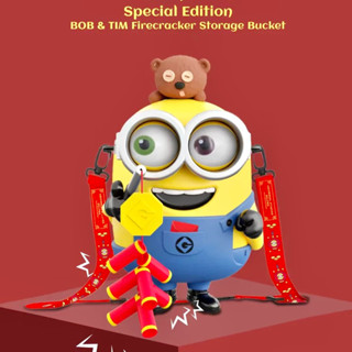 ใหม่‼️ถังป็อปคอร์น Minions ตรุษจีน🧧ต้อนรับปีใหม่ 2023 Universal Beijing