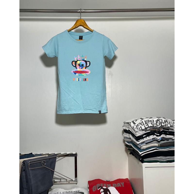 เสื้อยืดมือสอง PAUL FRANK MULTICOLOR LOGO (MADE IN USA) Size XS มือ2