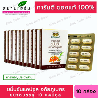 ขมิ้นชัน อภัยภูเบศร ขนาด 60/10x10 แคปซูล Turmeric 60/100 Capsules