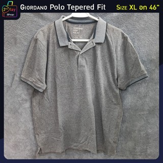 GIORDANO เสื้อโปโล สีเทา