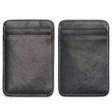 Fin1 พร้อมส่งด่วน กระเป๋าเงินหนังวัวแท้ แบบบาง Genuine Leather Card Slim Thin Wallet Elephant  1587 1486